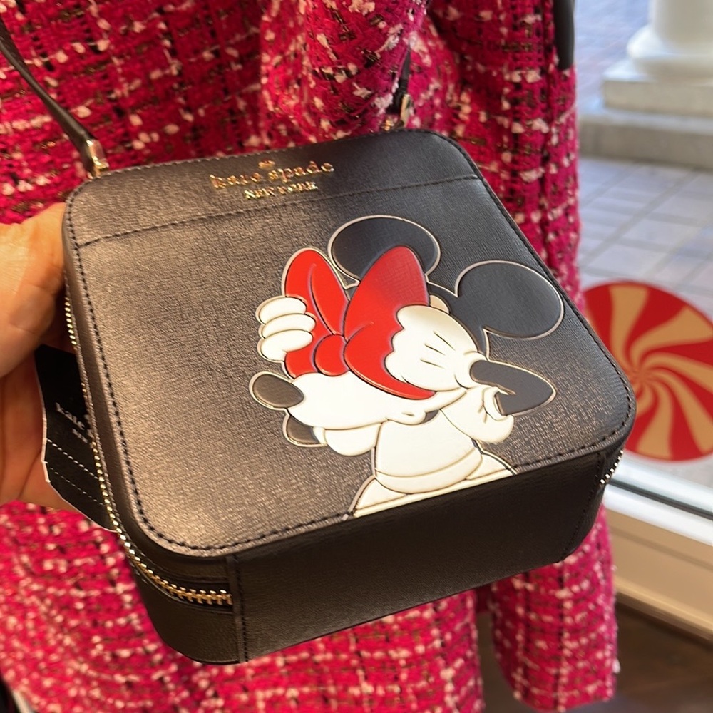 Kate Spade Disney X Kate Spade New York Minnie Mouse Daisy Vanity Crossbody Bag - Picture 10 of 16